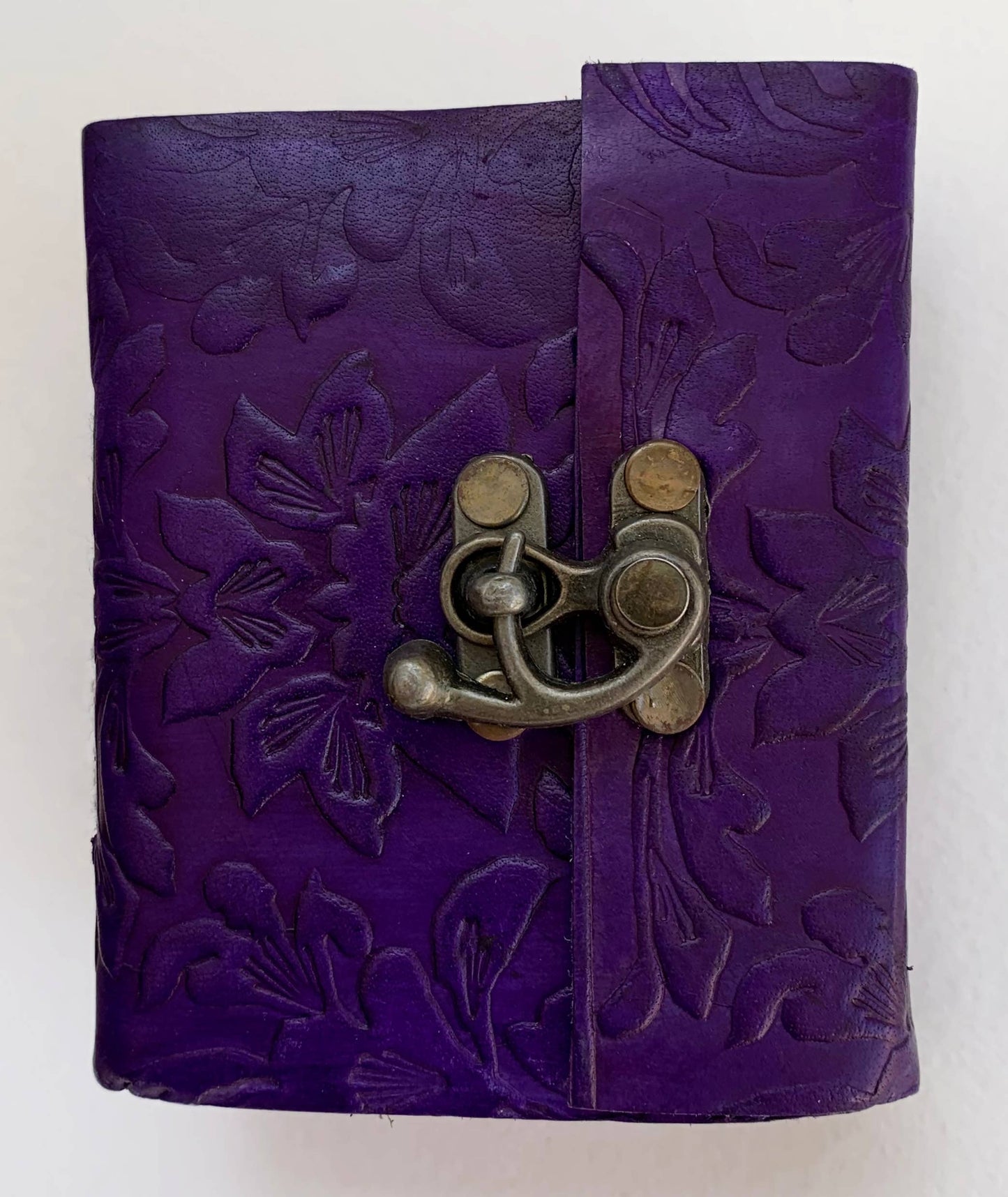 Purple Embossed journal ~ 3" x 4"