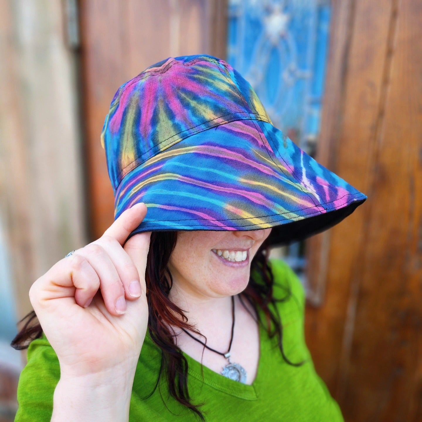 Wide Brim Tie Dye Hat