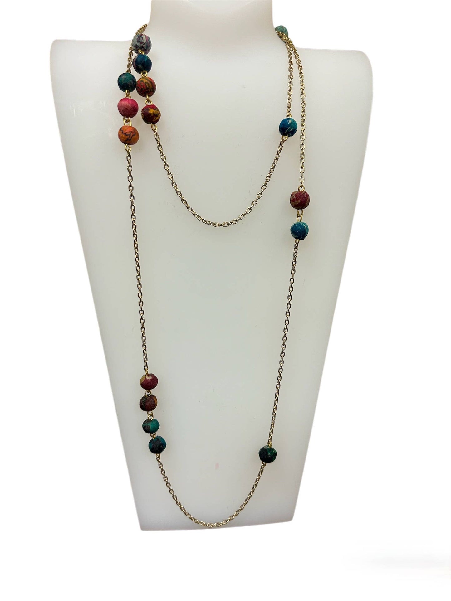 Necklace - Delicate Silk Beads