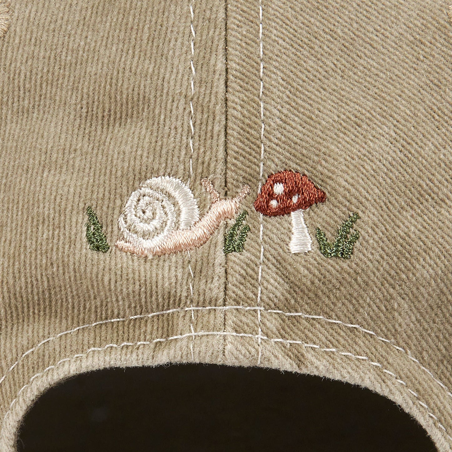 Snail & Mushroom Baseball Cap