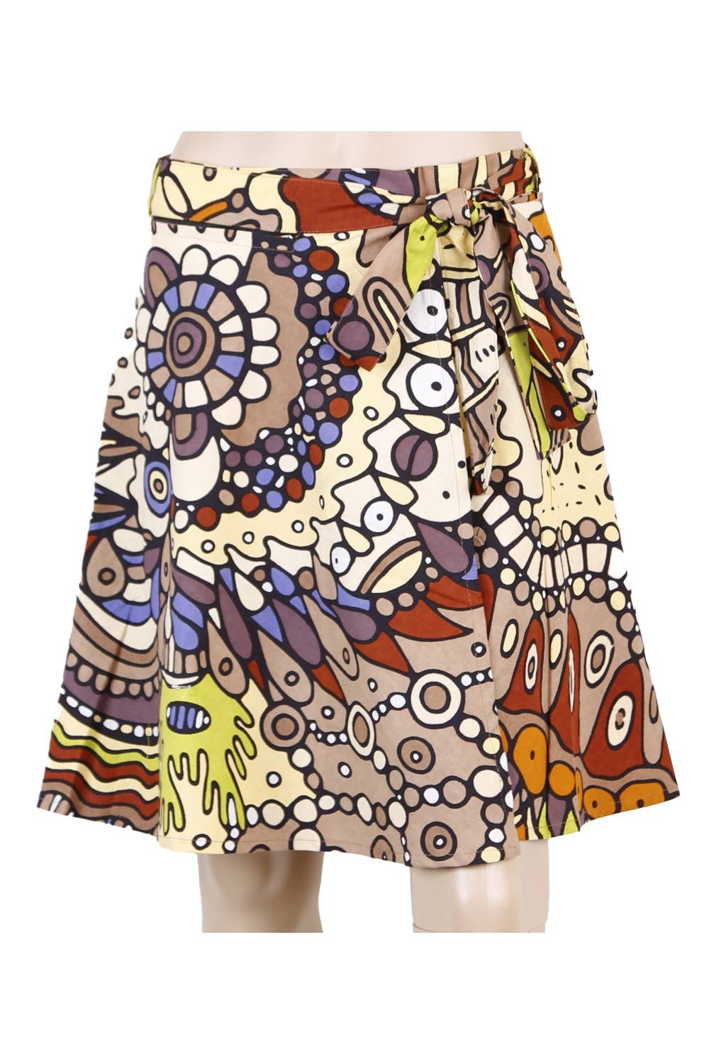 Short Wrap Skirt With Zip Pocket Plant Dream