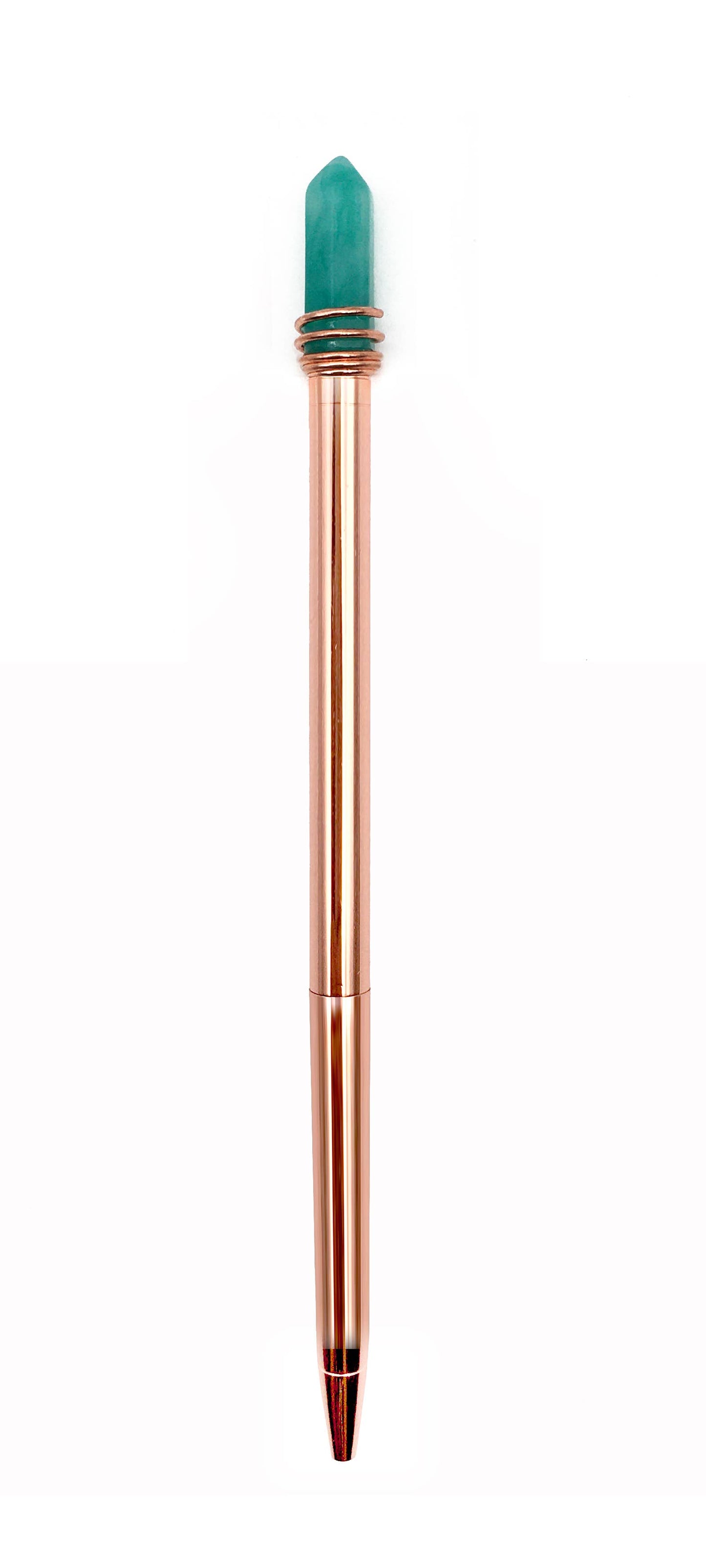 MYSTIC CRYSTAL PEN - AVENTURINE/ROSE GOLD - SET OF 8