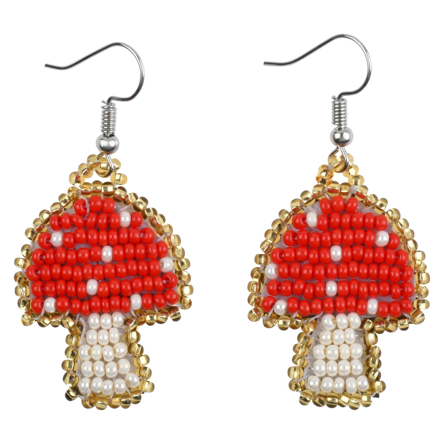 Red Mushroom Earrings
