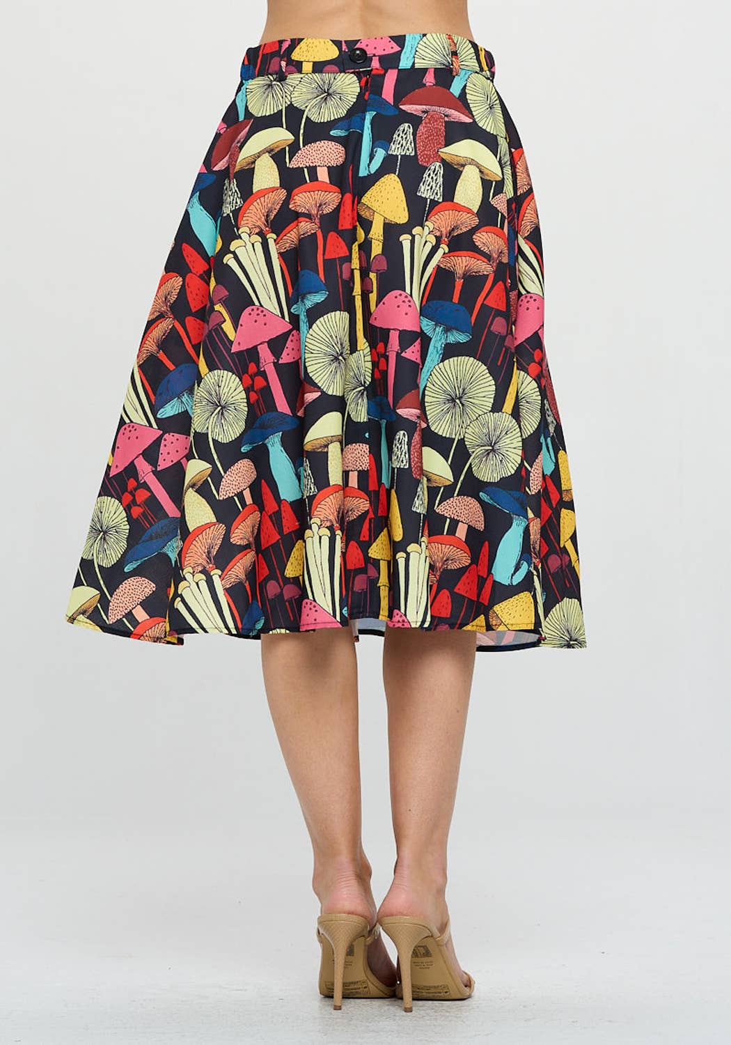 Mushroom Print Skirt