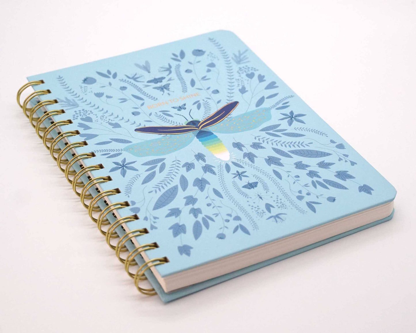 Born To Shine Fireflies Spiral Notebook