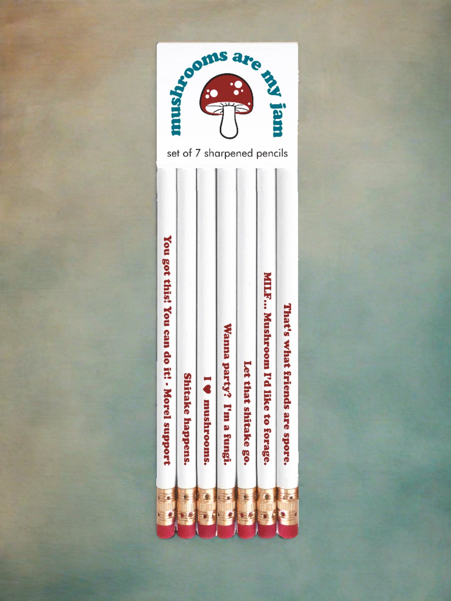 MUSHROOMS ARE MY JAM PENCIL SET