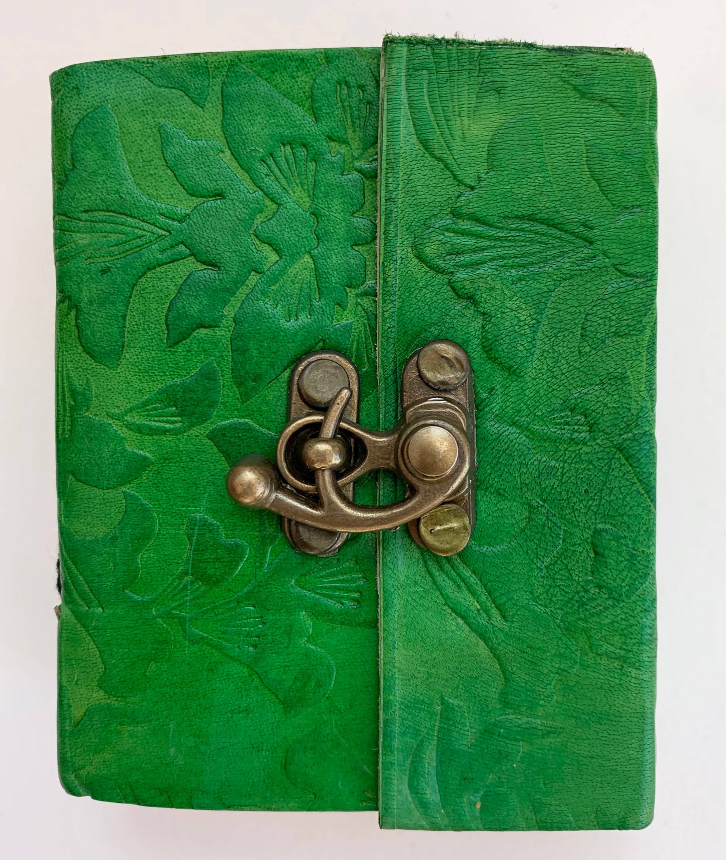 Green Embossed Journal ~ 3" x 4"
