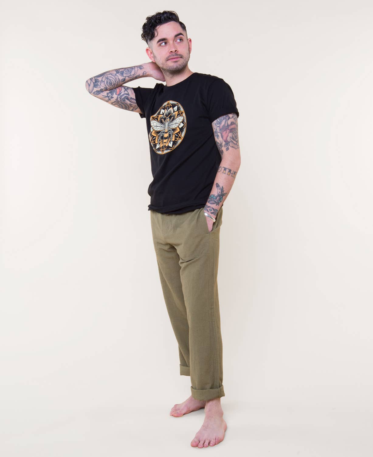 Bee Mandala Organic T-Shirt - Unisex