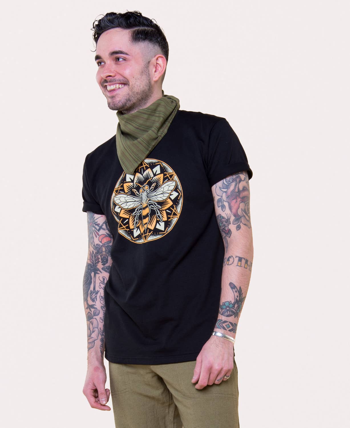 Bee Mandala Organic T-Shirt - Unisex
