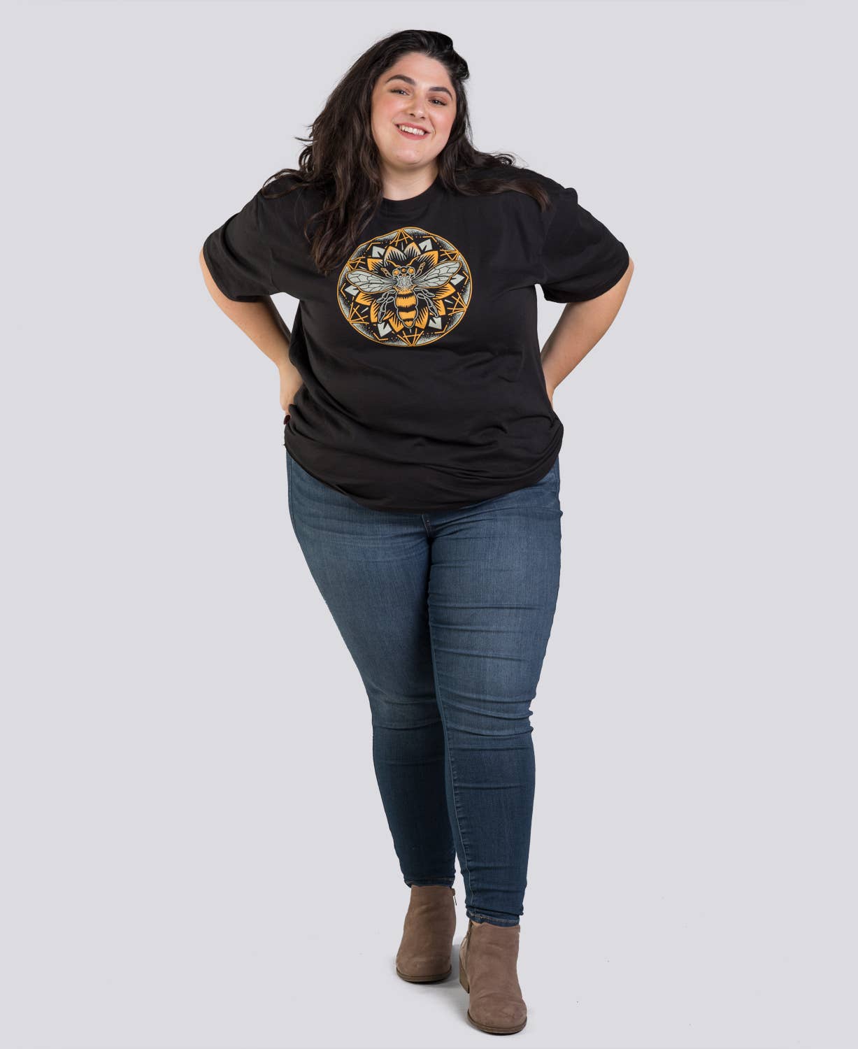 Bee Mandala Organic T-Shirt - Unisex