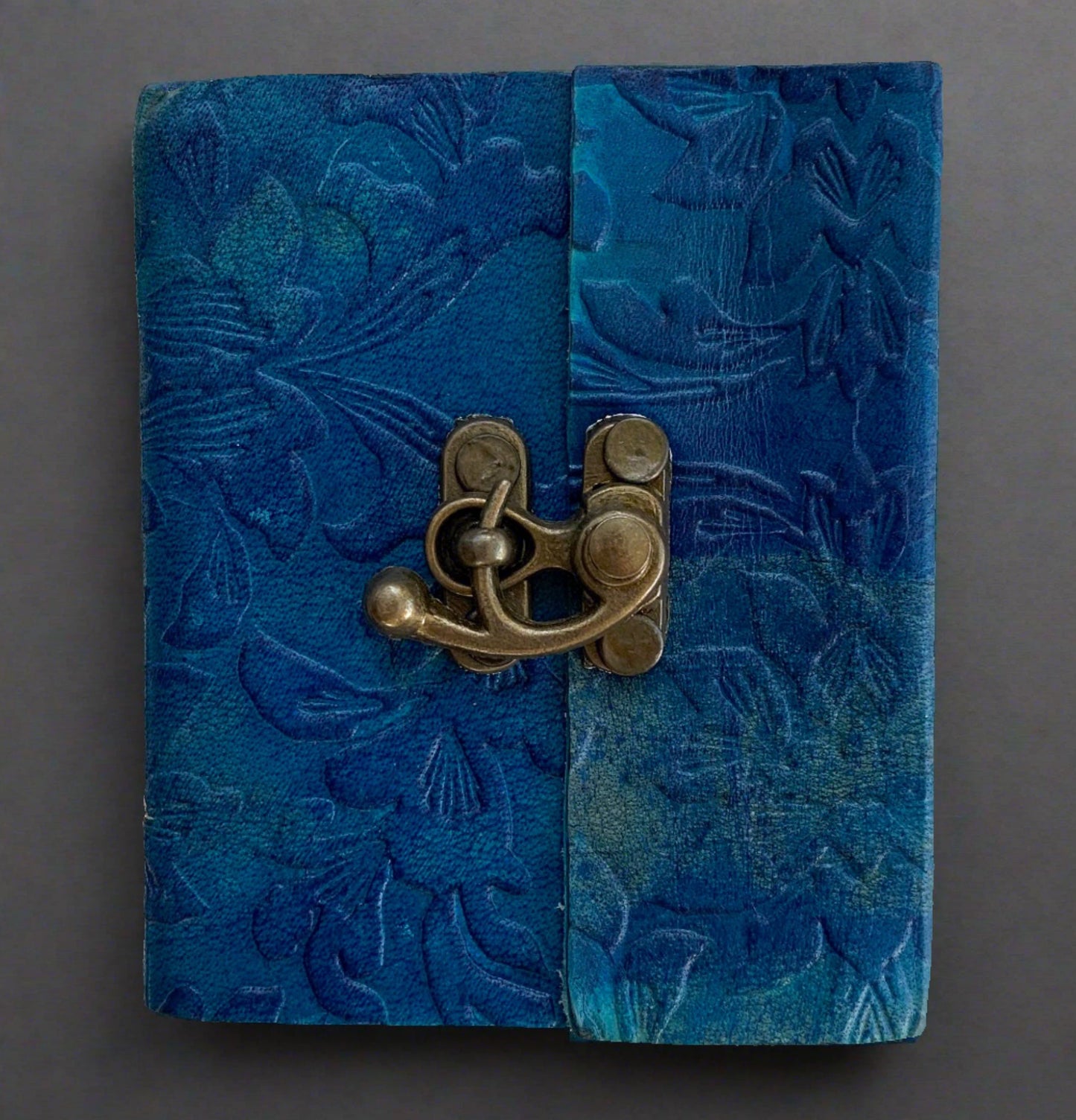 Blue Embossed Journal  ~ 3" x 4"