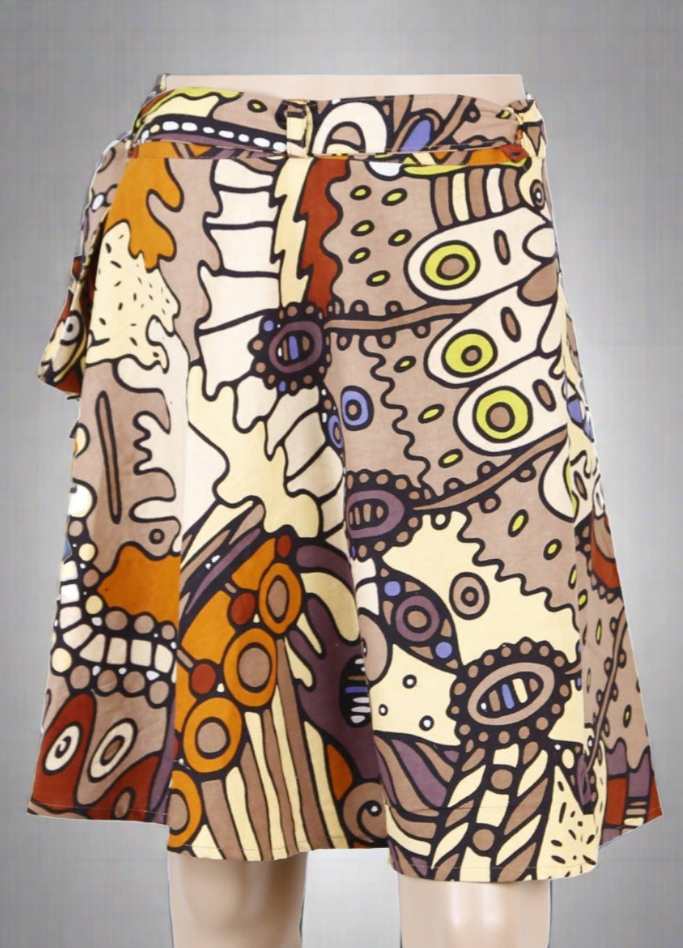 Short Wrap Skirt With Zip Pocket Plant Dream