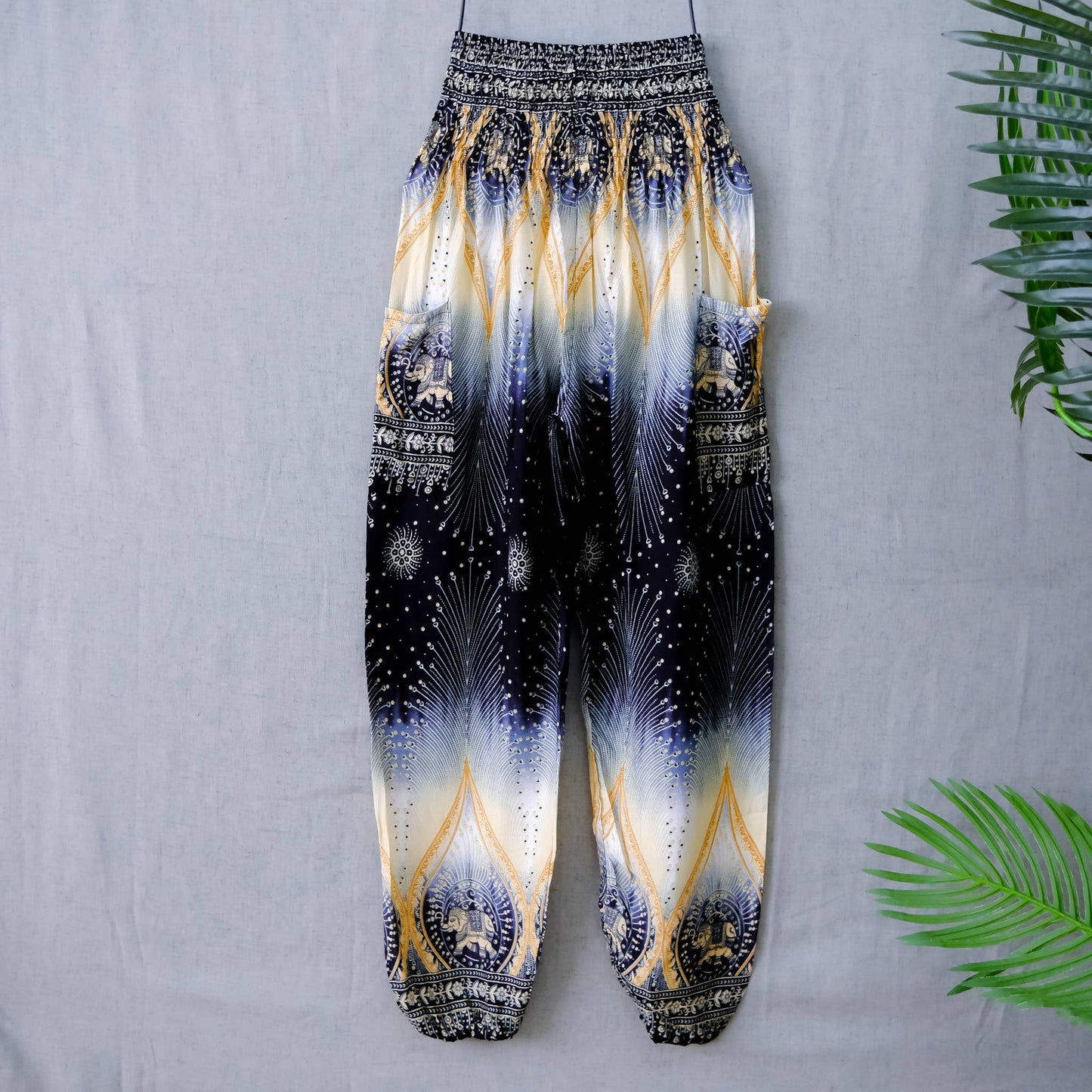 Hippie Boho Yoga  Harem Pants with Side Pockets