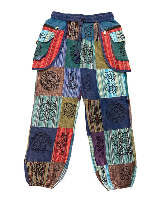 Cotton Flared  Zip Open Pocket Pant