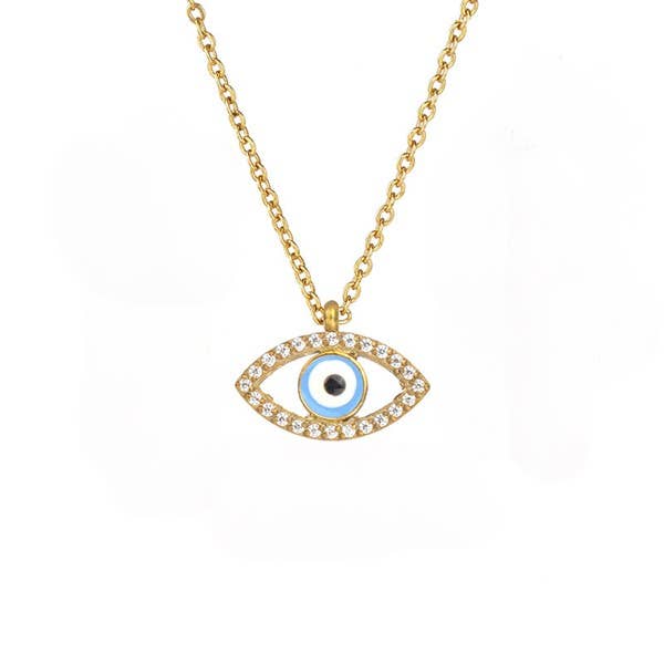 Evil Eye Necklace Gold