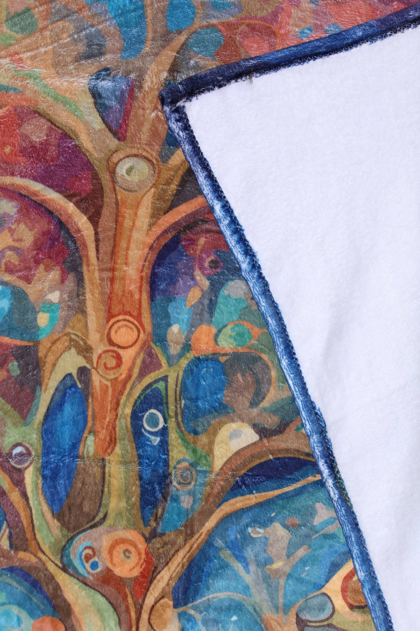 Flannel Fleece Hippie Boho Throw Blanket Tree of Life