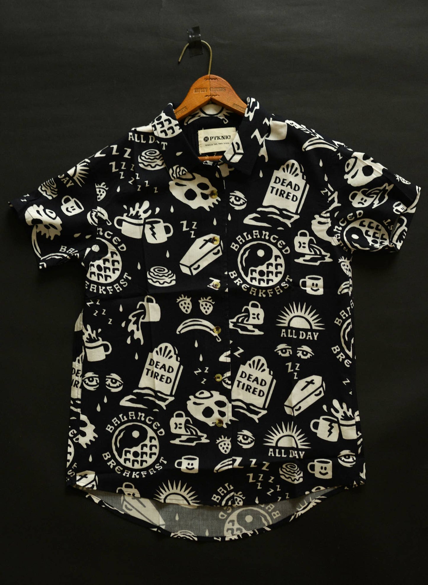 Dead Tired Coffee Casual Button Down Shirt Men & Women Shirt