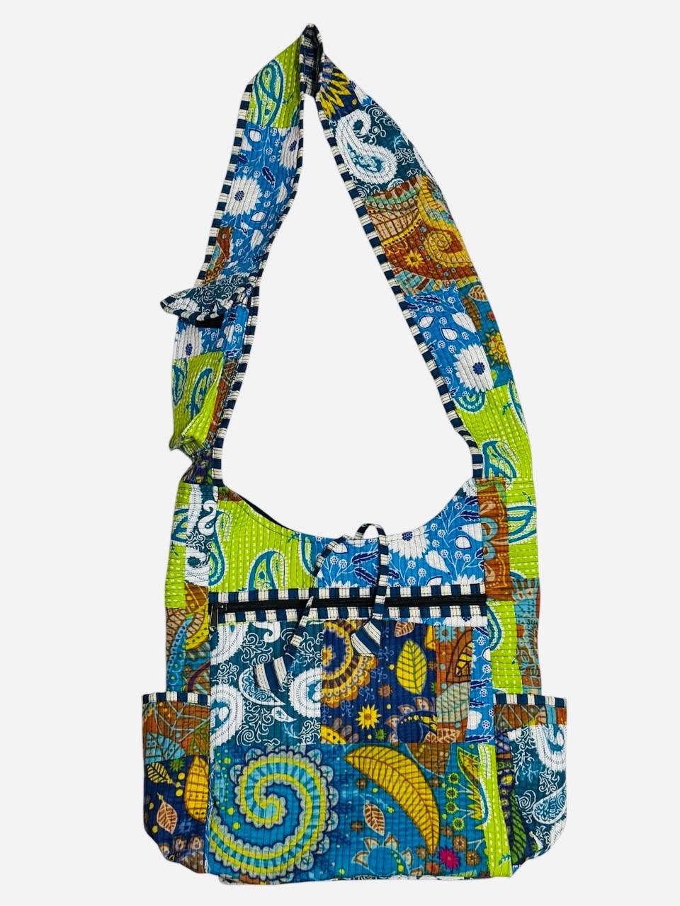 Cotton Patchwork Kantha Stiches Quilted Hobo Bag