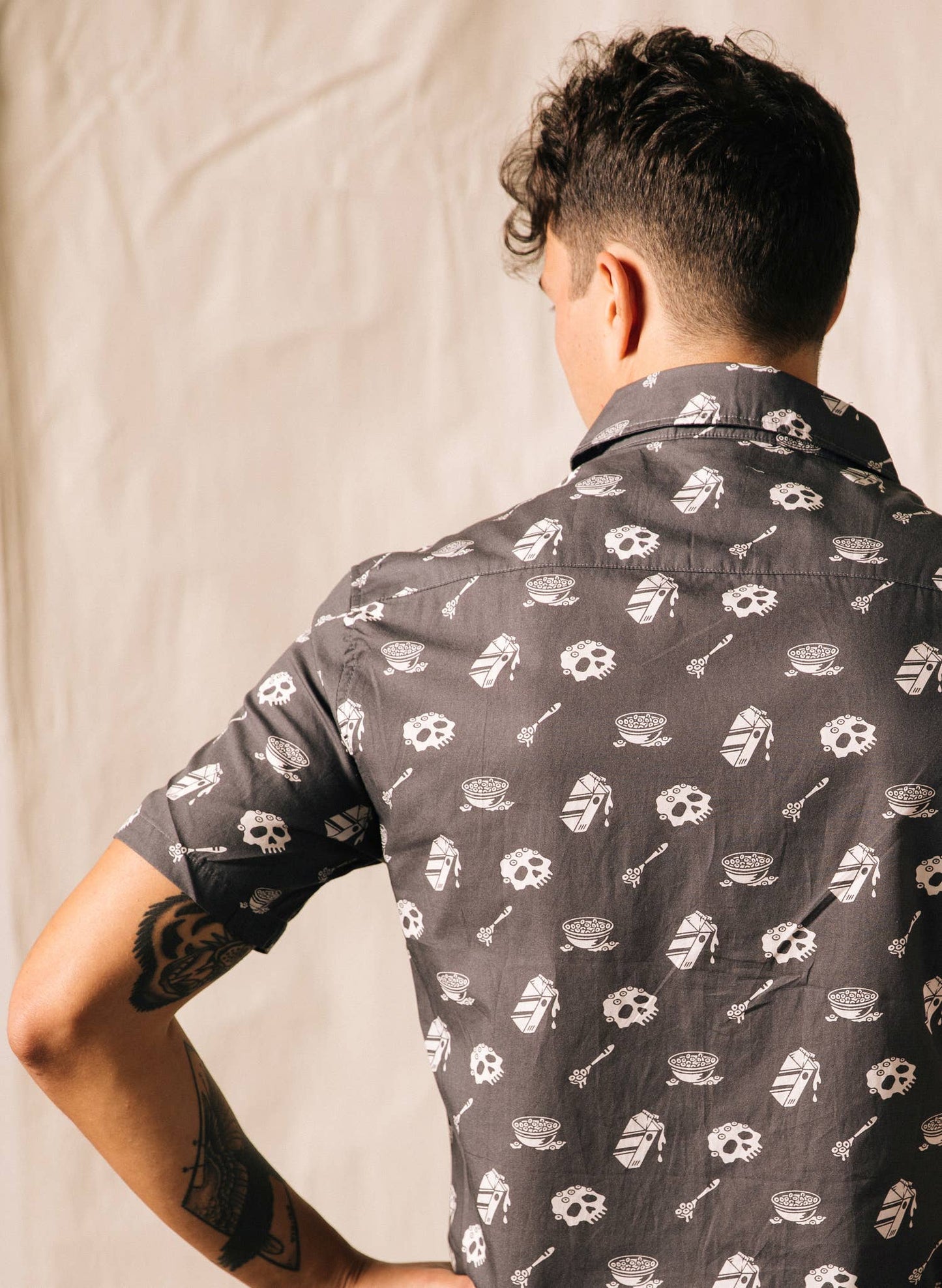 Cereal Killer Casual Button Down Shirt Men & Women