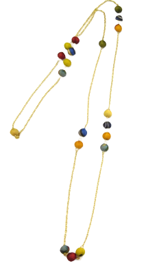 Necklace - Delicate Silk Beads